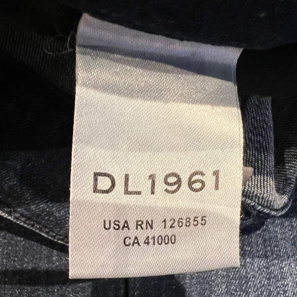 DL1961 Florence Cropped Mid-rise Skinny Blue Jean. Sz 26 - Picture 9 of 9